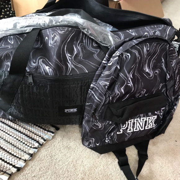 matching duffle bag and backpack